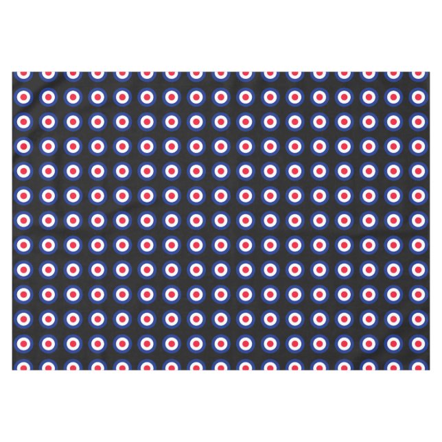 MOD Targets Roundel on Checkers Tablecloth (Front (Horizontal))