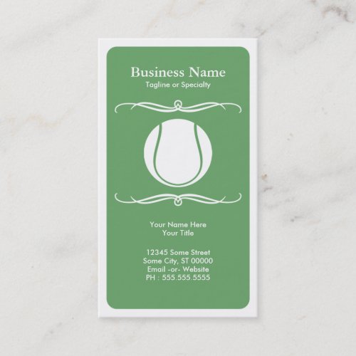 mod tennis business cards