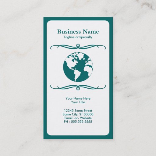 Customizable mod travel business cards