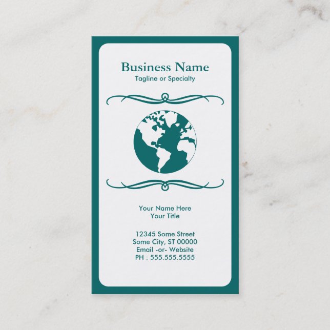 mod travel business card (Front)