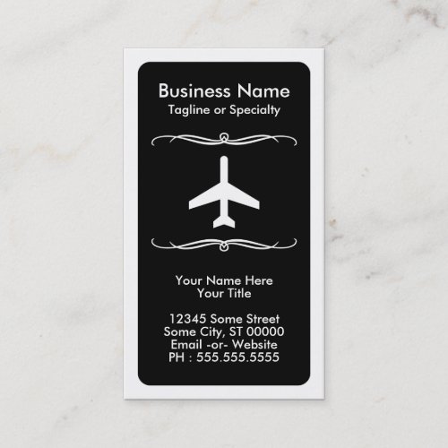 mod travel color customizable business card
