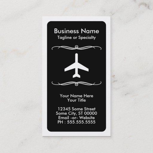 Customizable mod travel (color customizable) business card