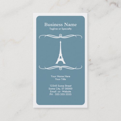 mod travel (eiffel tower) business card