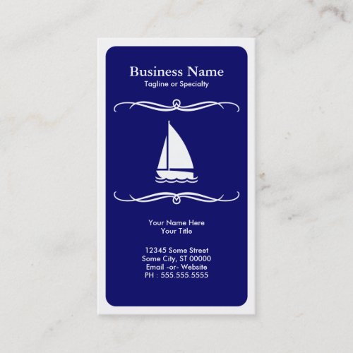 mod travel (sail boat) business cards
