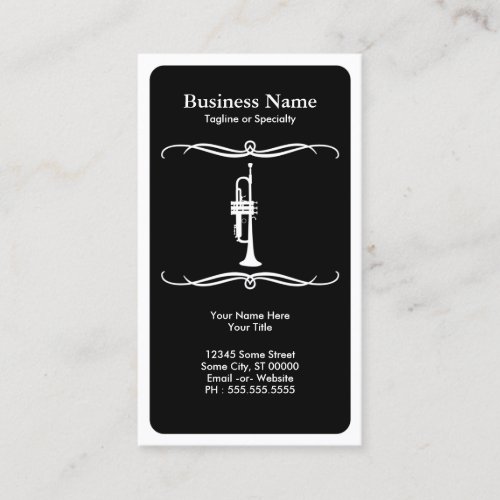mod trumpet business card template
