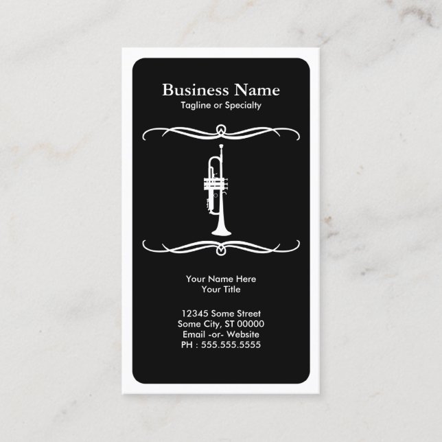 mod trumpet business card (Front)