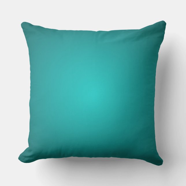 Mod Turquoise Dimensional 3D Spectrum Decor Pillow (Front)