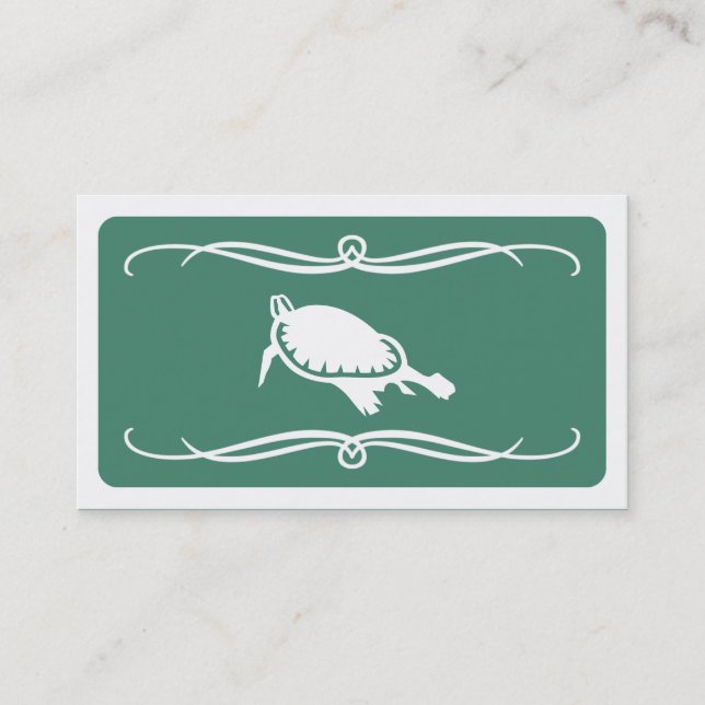 mod turtle (color customizable) business card (Front)