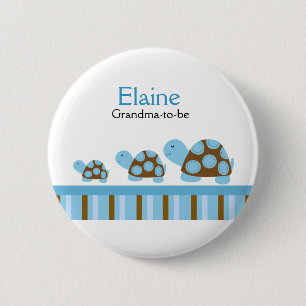MOD TURTLES NAME TAG Personalized Button