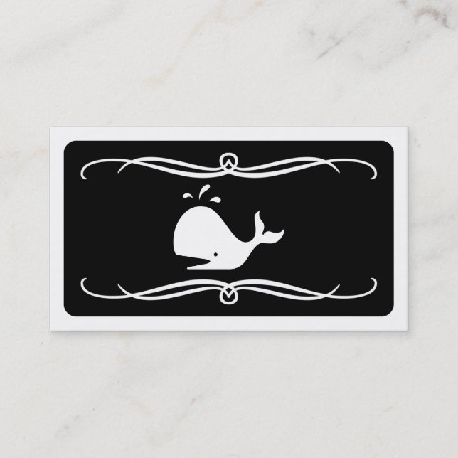 mod whale (color customizable) business card (Front)