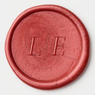 MOD WINE TULIP WEDDING WAX SEAL STICKER
