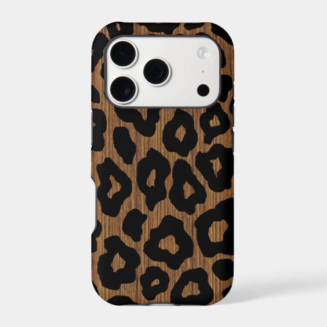 Mod Wood Leopard Case-Mate iPhone Case (Back)