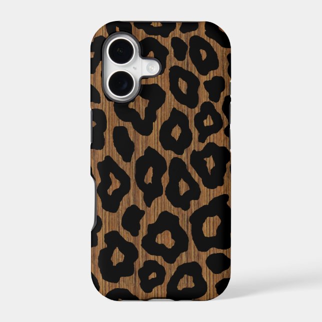 Mod Wood Leopard Case-Mate iPhone Case (Back)