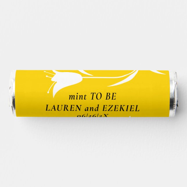 MOD YELLOW TULIP WEDDING BREATH SAVERS® MINTS (Front)