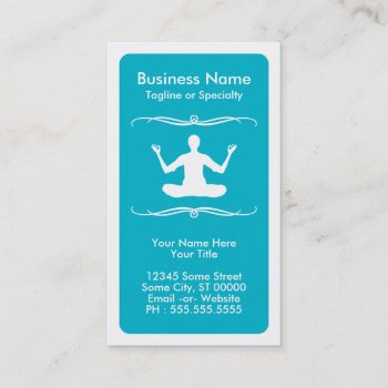 Mod Yoga Loyalty Card by identica at Zazzle