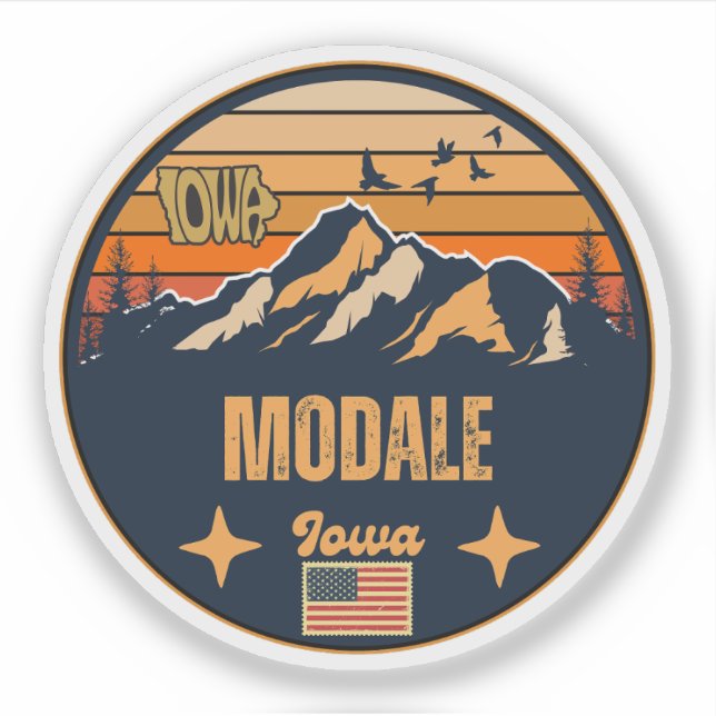 Modale, Iowa Sticker (Front)