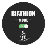 Mode on biathlon classic round sticker Mode on biathlon classic round sticker