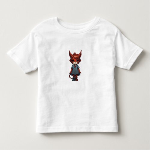 Model 63  Vibrant Cartoon_Print T_Shirt Stylish Toddler T_shirt