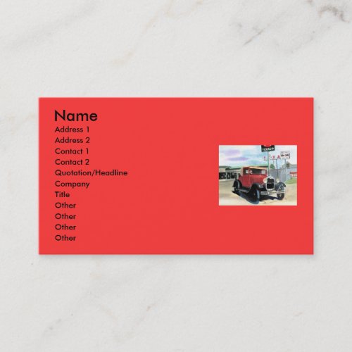 Model A Business Card