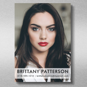 Model Actor 5x7 Comp Card 1 Photo Wht