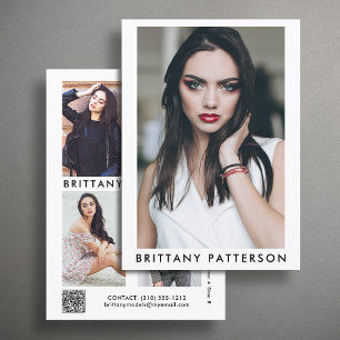 Model Actor 5x7 Comp SED Card QR 5 Photo 2 Sided