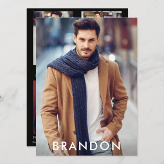 Model Actor Comp Card Name Wht - 4 Photo Back