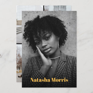 Model Actor Dancer 4 Photo Comp Invitation