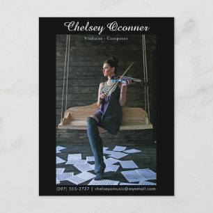 Model Actor Entertainer Comp Card Promo Postcard