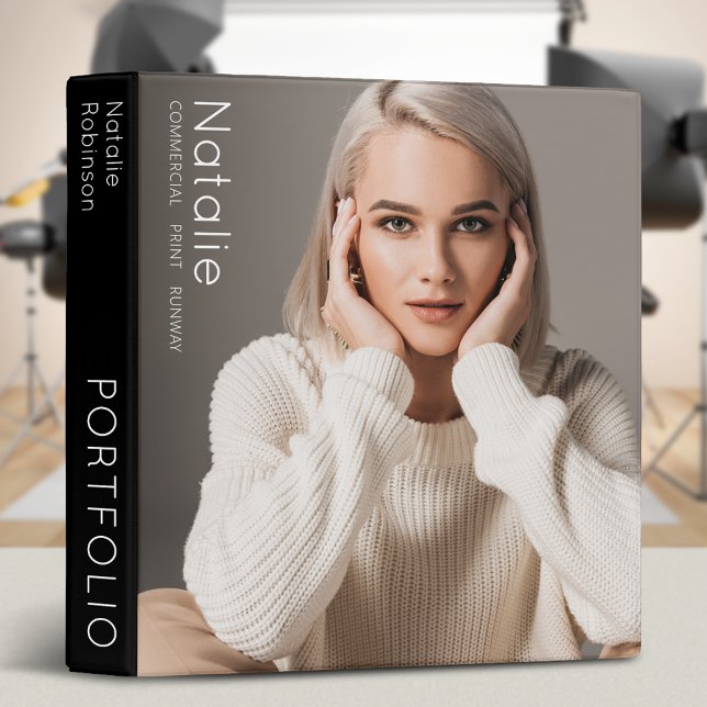 Model Actor Fashion Portfolio Photo Binder (3 sizes to choose from. Uses standard inserts (not included).)