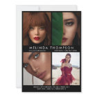 Model Actor Modeling Comp Card 5 Photo Black