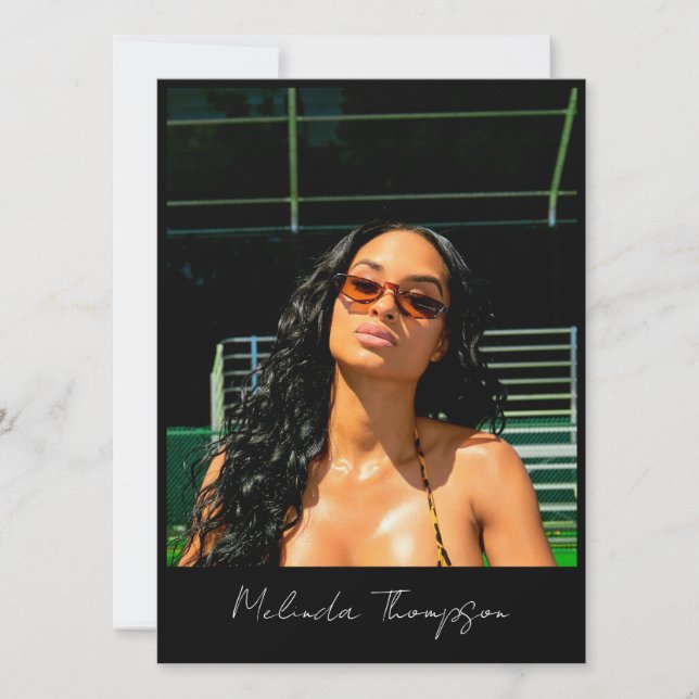 Model Actor Modeling Comp Card 5 Photo Influencer (Front)