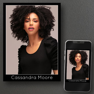 Model Actor Modern Comp Card Photo Template