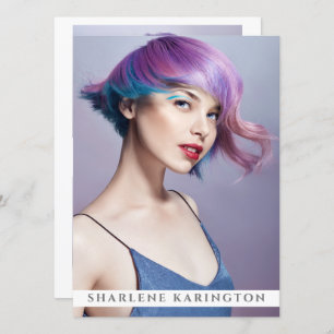 Model Actor Pro Comp Card Template 3 Photo White