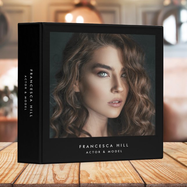 Model Actor Professional Photo Portfolio Black 3 Ring Binder (Creator Uploaded)