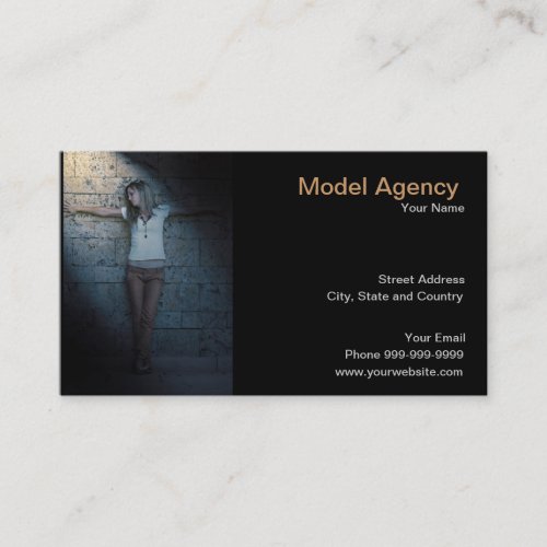 model agency business cards