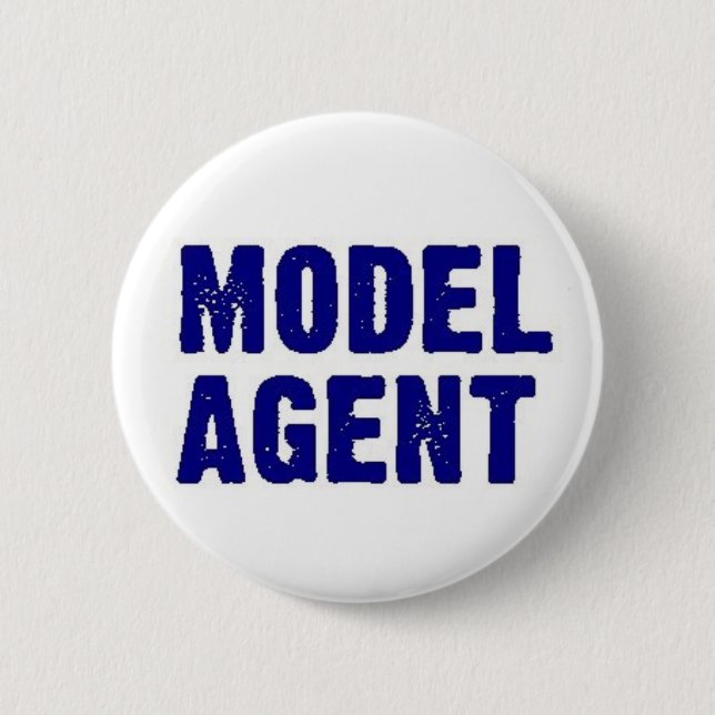 Model Agent Pinback Button (Front)