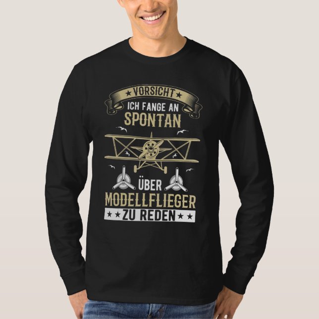 Model Aircraft Model Aeroplane Model Building Mode T-Shirt (Front)