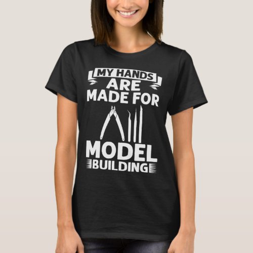 Model Building Cars Train Builder Kit Rocket Airpl T_Shirt