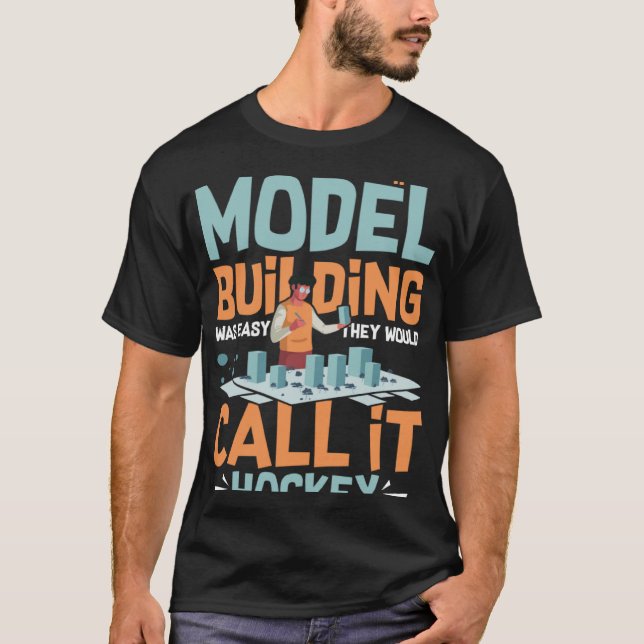 Model Building Cars Train Builder Kit Rocket Airpl T-Shirt (Front)