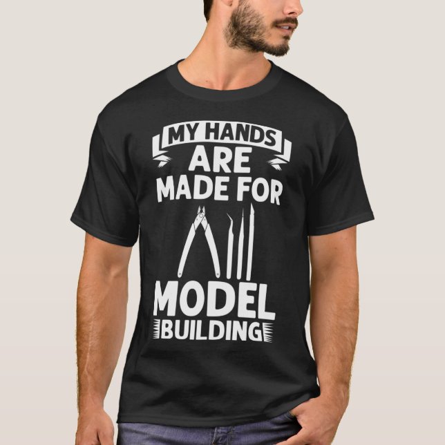 Model Building Cars Train Builder Kit Rocket Airpl T-Shirt (Front)