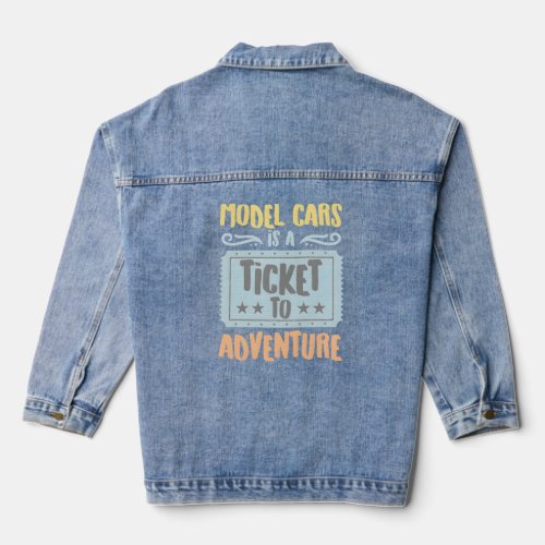 Model Cars Is A Ticket To The Adventure Hobbyists  Denim Jacket