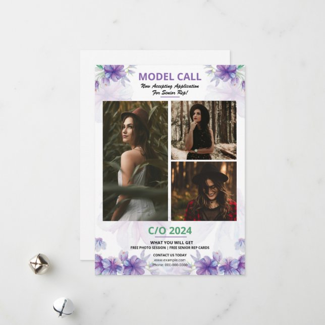 Model Casting Call Flyer Template (Front/Back In Situ)