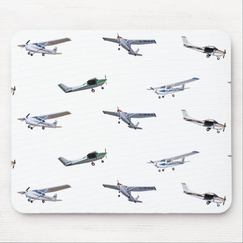 Model Cessna Aircraft in Flight Mouse Pad