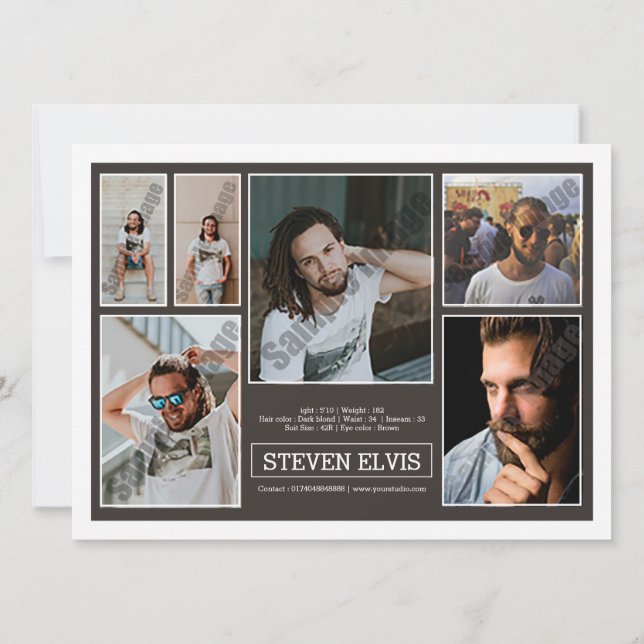 Model Comp Card (Back)