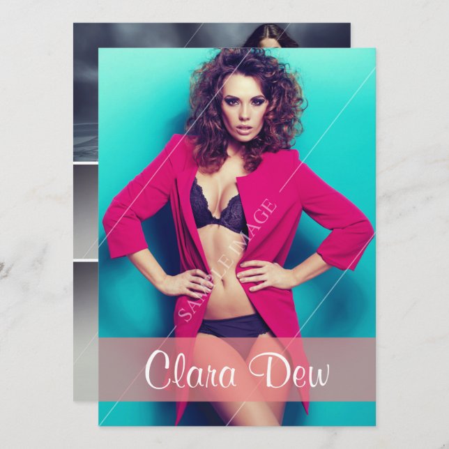 Model Comp Card (Front/Back)