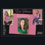 Model Comp Cards Headshot Zed Flyer<br><div class="desc">Affordable 2 Sided Model Comp Cards Headshot Zed cards. Customize fonts,  colors and more. Perfect headshot model or acting zed card for leaving at your auditions and casting calls. Upload your photos all online.</div>