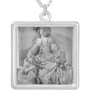 Model for the Monument to Alexandre Dumas Pere Silver Plated Necklace