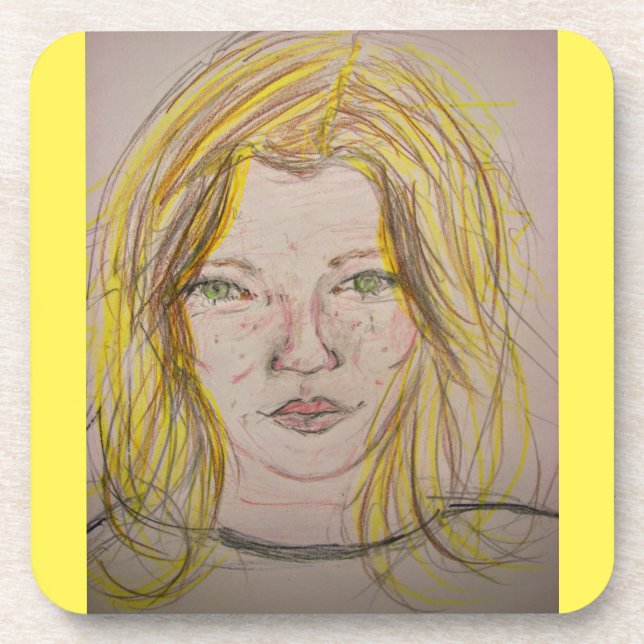 Model Girl  Beverage Coaster (Front)