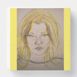 Model Girl Wooden Box Sign