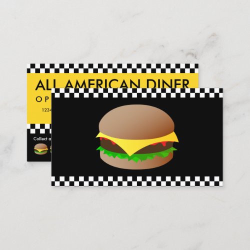 model hamburgers punch card